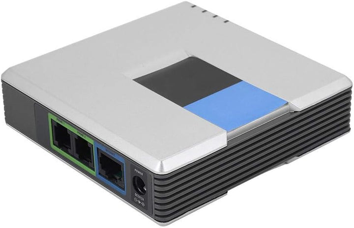 Adapter für Internet Telefone, VoIP Gateway Adapter für Internet Telefone mit 2 Anschlüssen, SIP-RJ4