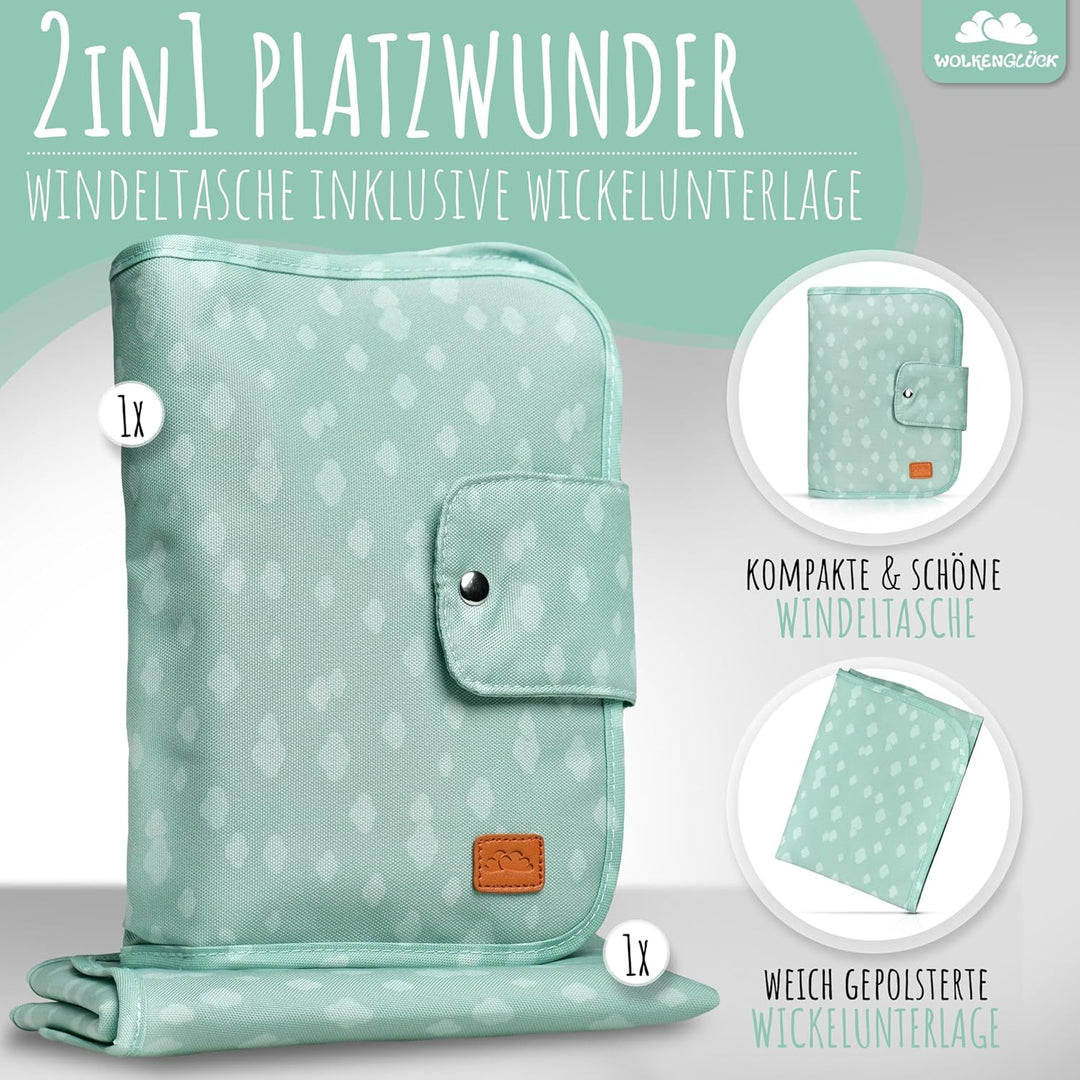 Windeltasche Grün, Grün