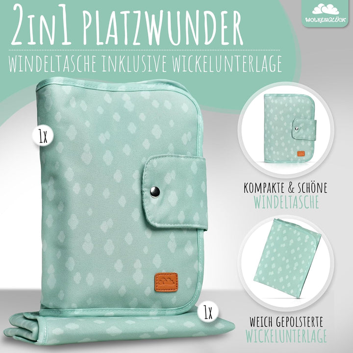 Windeltasche Grün, Grün