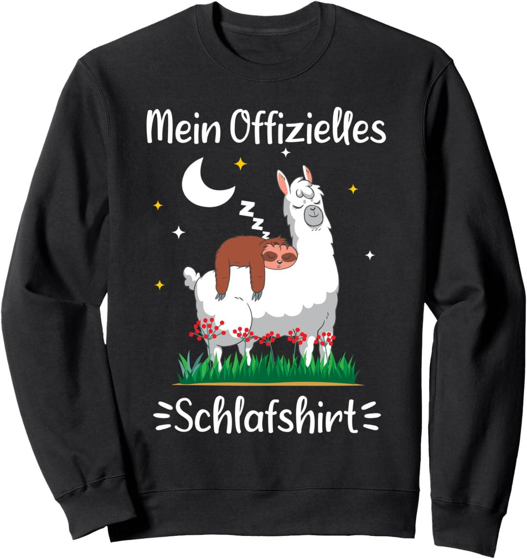 Mein offizieles Schlafshirt Lama Faultier Sweatshirt