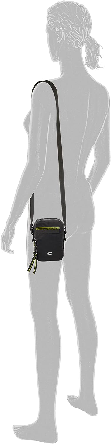 camel active bags Spirit Damen Umhängetasche Crossbody Bag Mini Schwarz Schwarz 12,0 x 5,0 x 17,0 (L