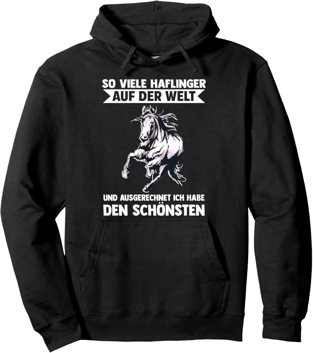 Pferde Stall Reiten Haflinger Pferd Pullover Hoodie