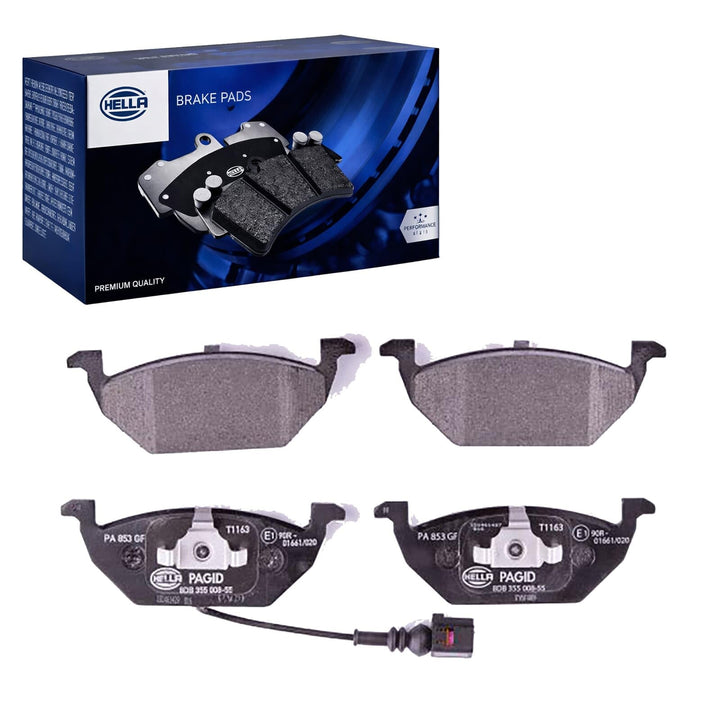 HELLA PAGID 8DB 355 008-551 Bremsbelagsatz - T1163 - Dicke/Stärke: 19.7mm - Bremssystem: Teves - mit