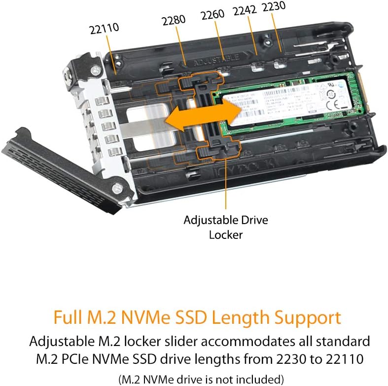 ICY DOCK 4X M.2 NVMe PCIe 4.0 SSD zu 4X MiniSAS HD (SFF-8643) Wechselrahmen - ToughArmor MB720M2K-B