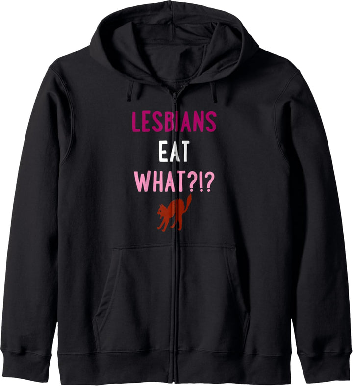 Lesbians Eat What Cat Funny Unique Trendy LGBTQ Gay Pride Kapuzenjacke