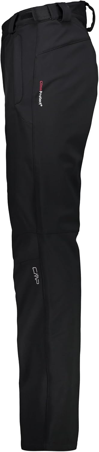 CMP Herren Termisk Softshell-bukser Hose, Schwarz
