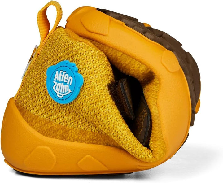 Affenzahn Übergangsschuh Knit Happy wasserdicht atmungsaktiv vegan mit Kaltfutter, Klettverschlüssen