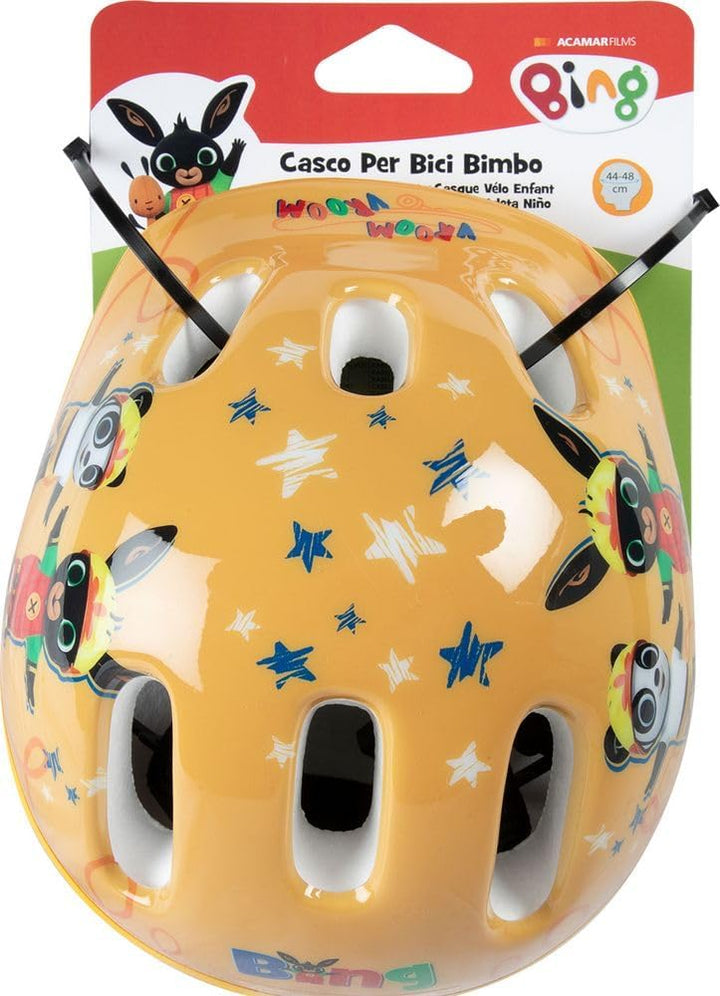 Bing Unisex Kinder Fahrradhelm, gelb, XS