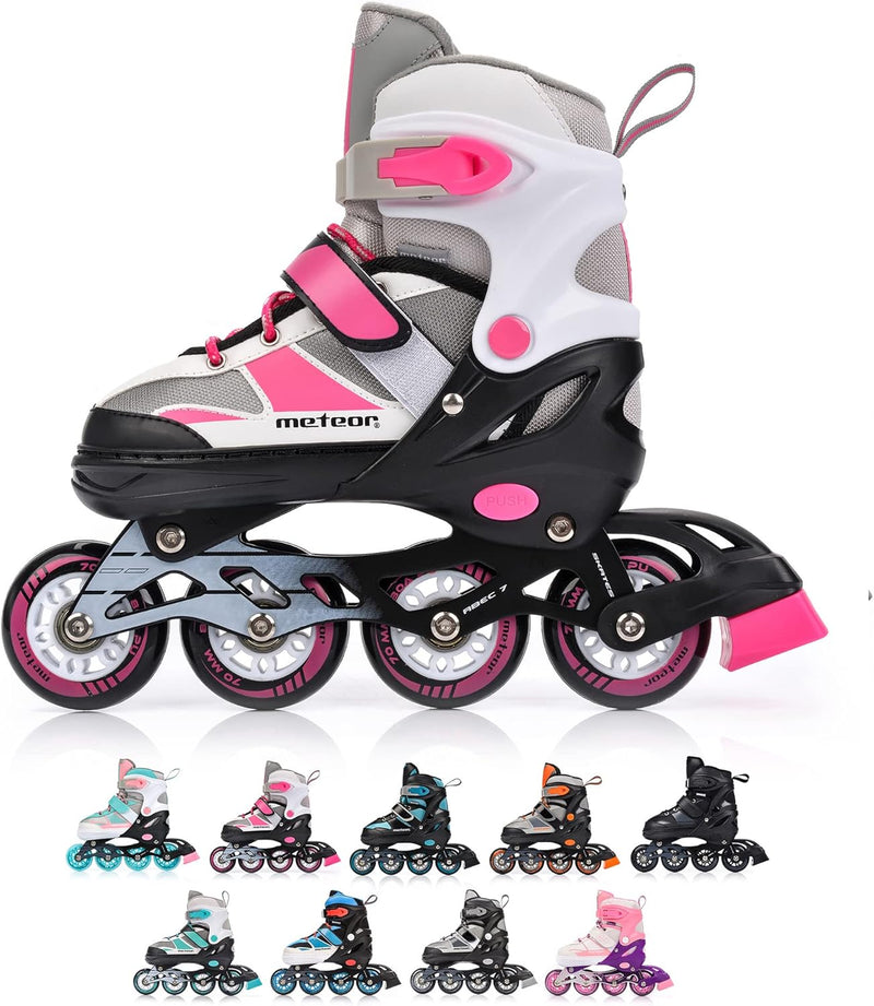 meteor® Inliner Rollen Inline Skates Mädchen und Jungen Inliner Kinder Inline Skates ABEC7 Rollen in