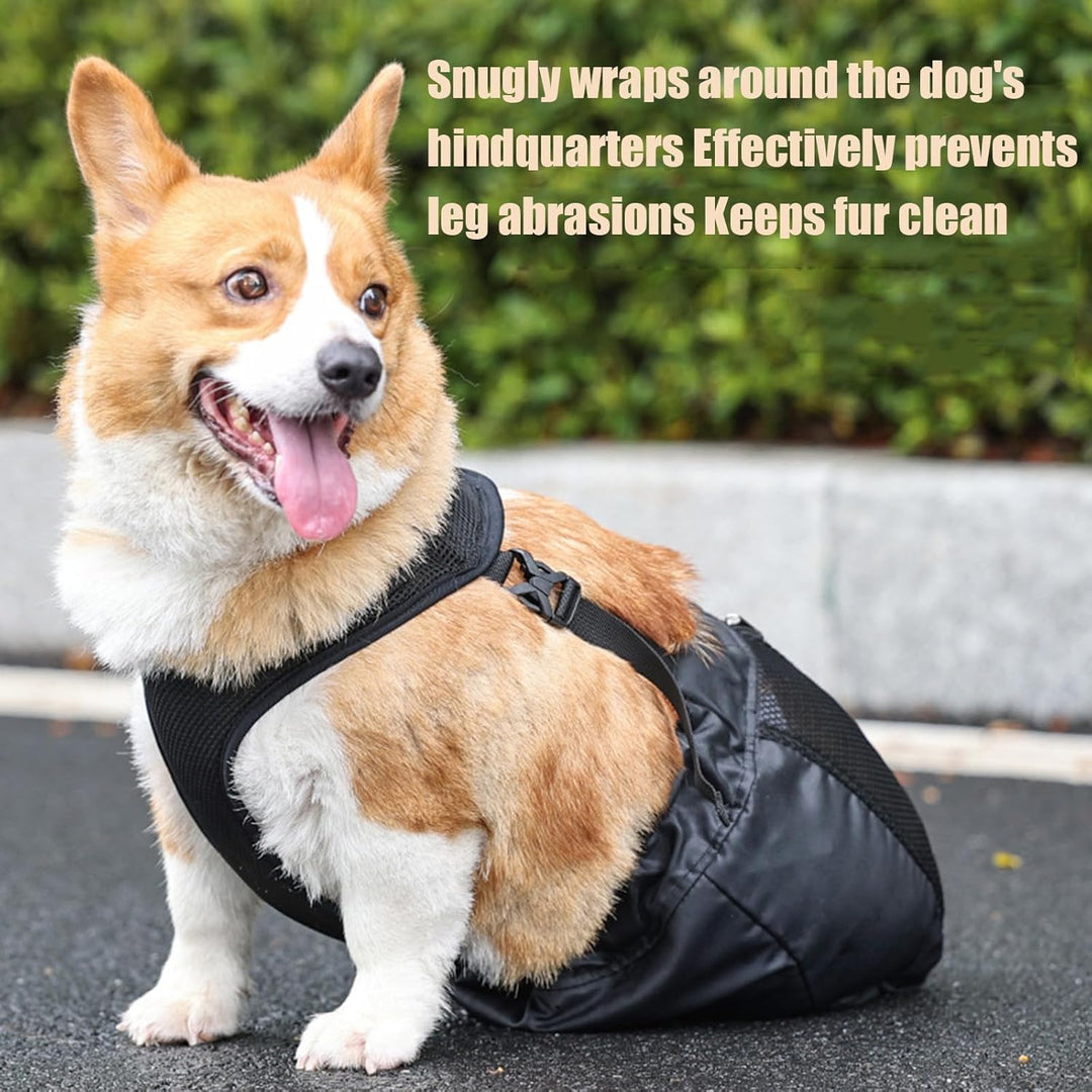 Hund-Tow-Bag – Schonender Tragebeutel für gelähmte/hinterlähmte Hunde, Nylon, atmungsaktiv, inkl. Gu