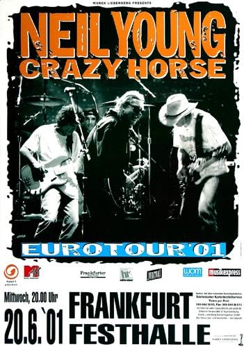 Neil Young - Mystery Train, Frankfurt 2001 » Konzertplakat/Premium Poster | Live Konzert Veranstaltu