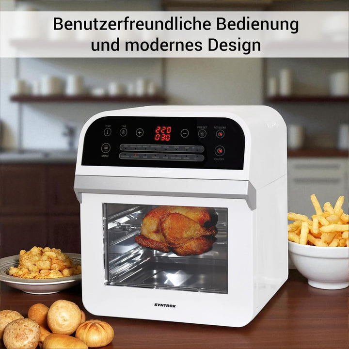 Syntrox 12 in 1 Multifunktionskocher Bolabus mit Touch Screen, gesundes Frittieren, Heissluftgarer,
