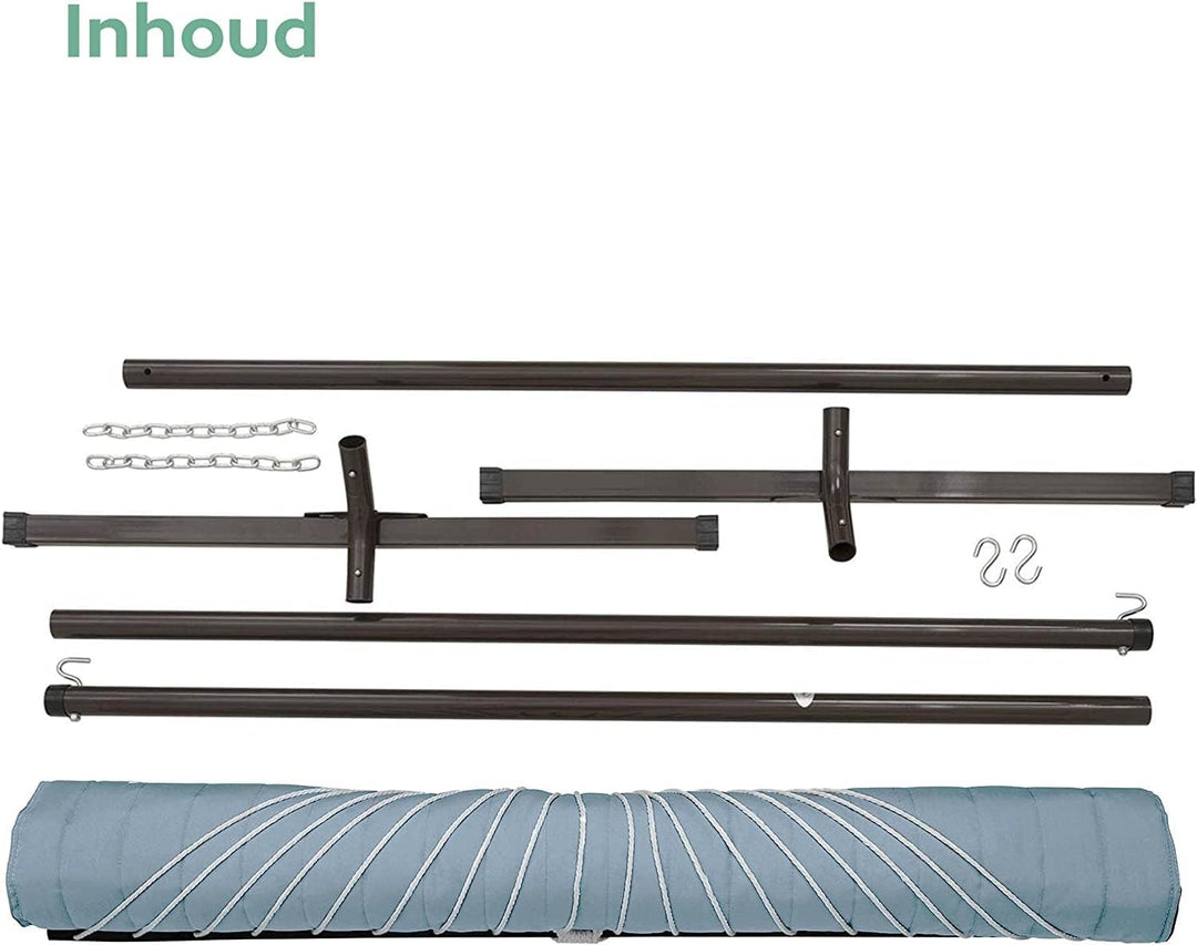 VITA5 Hängematte Outdoor - Hängematte mit Gestell für den Garten, Pool & Balkon - Grosszügige Hängem