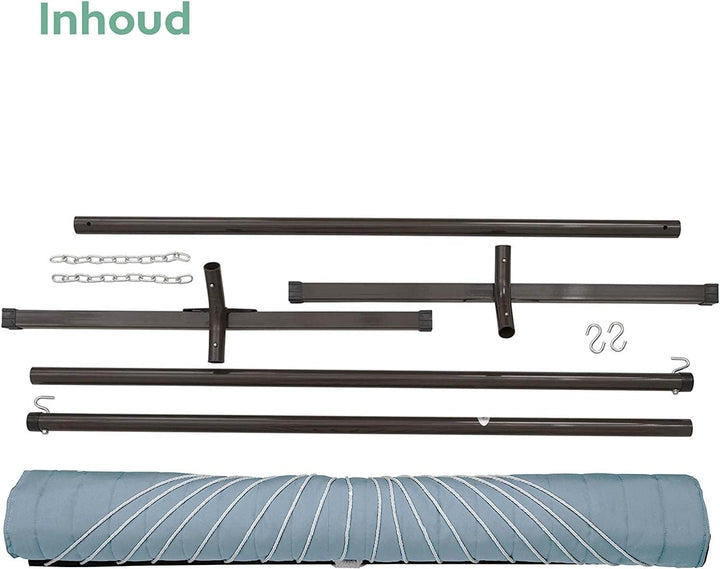 VITA5 Hängematte Outdoor - Hängematte mit Gestell für den Garten, Pool & Balkon - Grosszügige Hängem