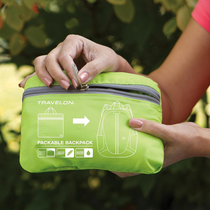 Travelon Packbarer Rucksack, schwarz, Einheitsgrösse, Packbarer Rucksack Einheitsgrösse Schwarz, Ein