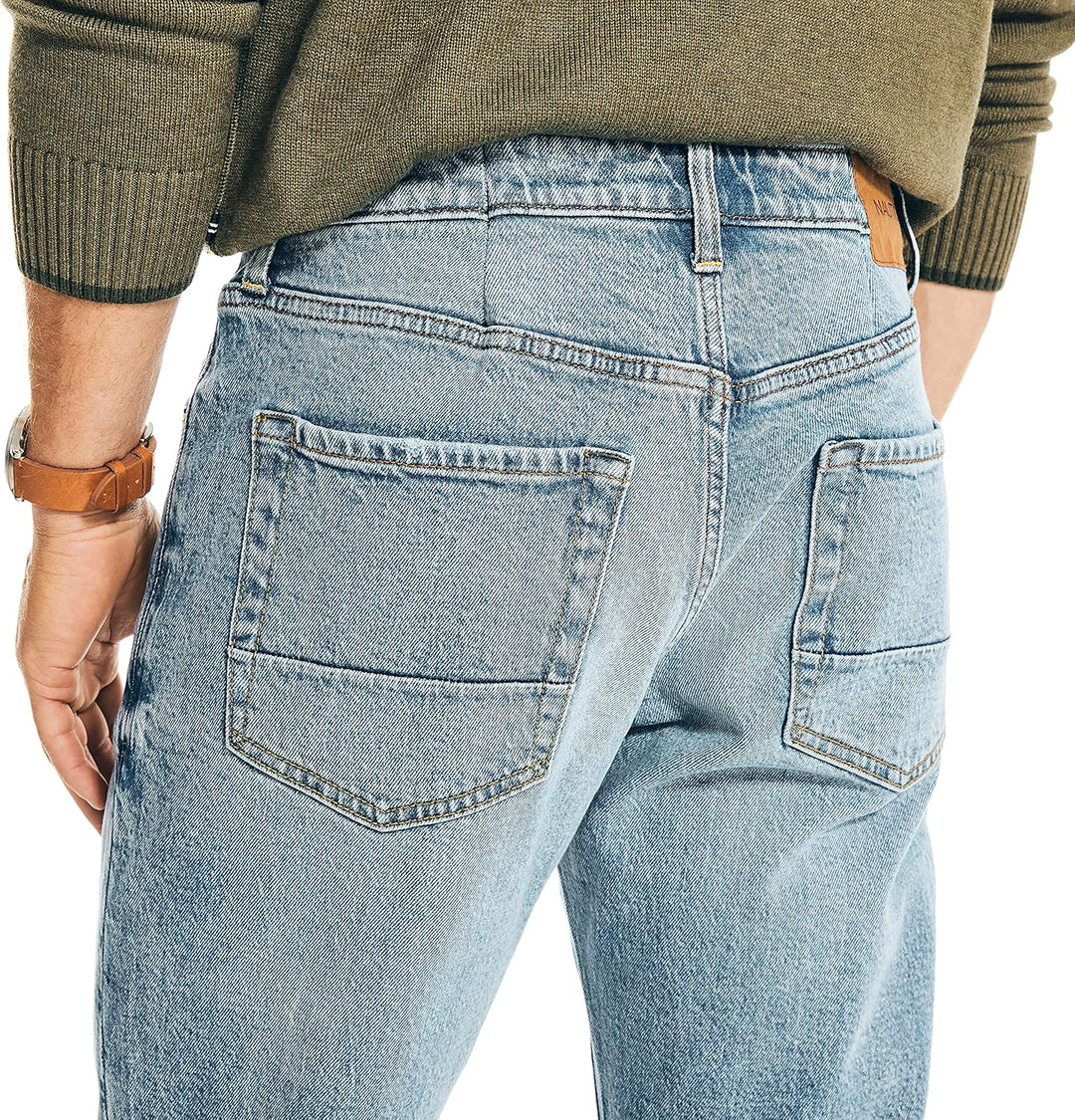 Nautica Herren Relaxed Fit Jeans 33W / 30L Alborian Sea Wash, 33W / 30L Alborian Sea Wash