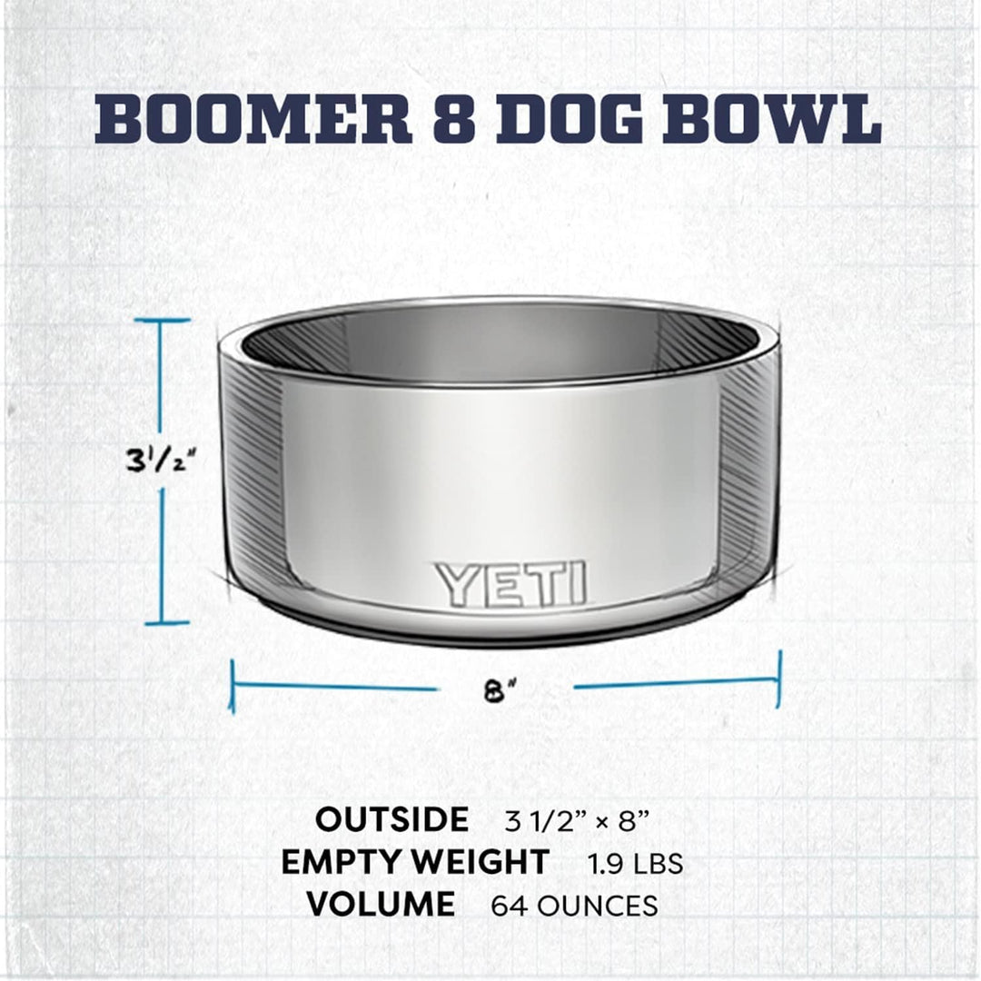 YETI Boomer 8 Dog Bowl Navy Navy ONE SIZE