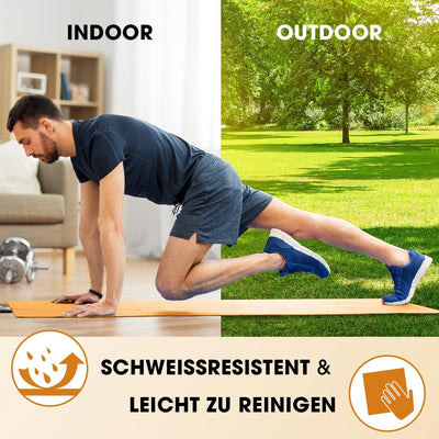 #DoYourFitness Fitnessmatte rutschfest | 183x61cm oder XXL 190x100cm | 0,8-2cm hoch | Gelenkschonend