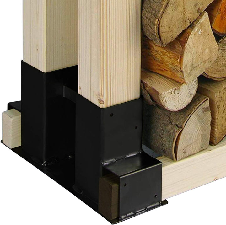 Randaco 8 Stück Holzstapelhilfe, Stabile Brennholz Holzstapelhalter für Kaminholz Brennholz Stapelhi