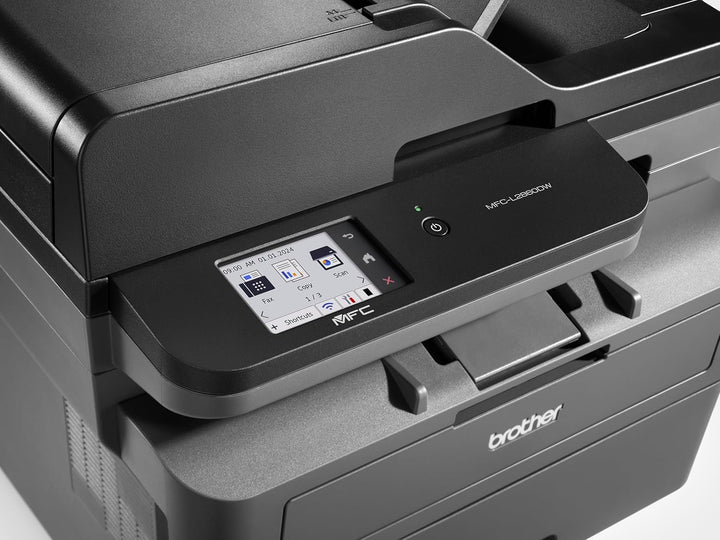 Brother MFC-L2860DW 4-in-1-Multifunktions-Laserdrucker, 34 ppm, Duplexdruck, 6,8 cm Touchscreen-Farb