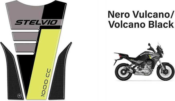 LABELBIKE 3D Aufkleber Motorrad Tankpad kompatibel mit Motorrädern | Stelvio 2024, Harzschutz, Kratz