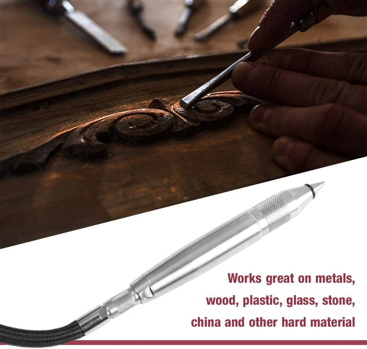 Jadeshay Pneumatischer Gravierstift, Pneumatischer Luftgravurstift Druckluft Gravur, Gravur-Beschrif