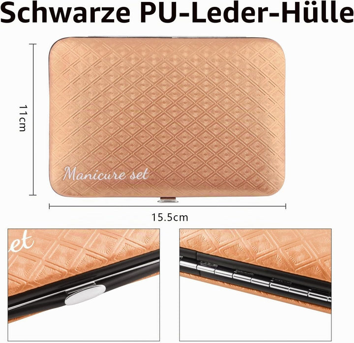 Maniküre Set 23 stücke Professionelles Nagelknipser Kit Pediküre Kit Pflegeset aus Edelstahl Nagelpf