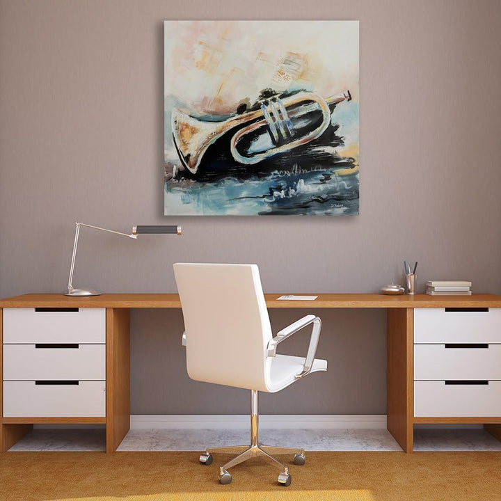 Feeby. Wandbild - 1 Teilig - 80x80 cm, Leinwand Bild Leinwandbilder Bilder Wandbilder Kunstdruck, TR