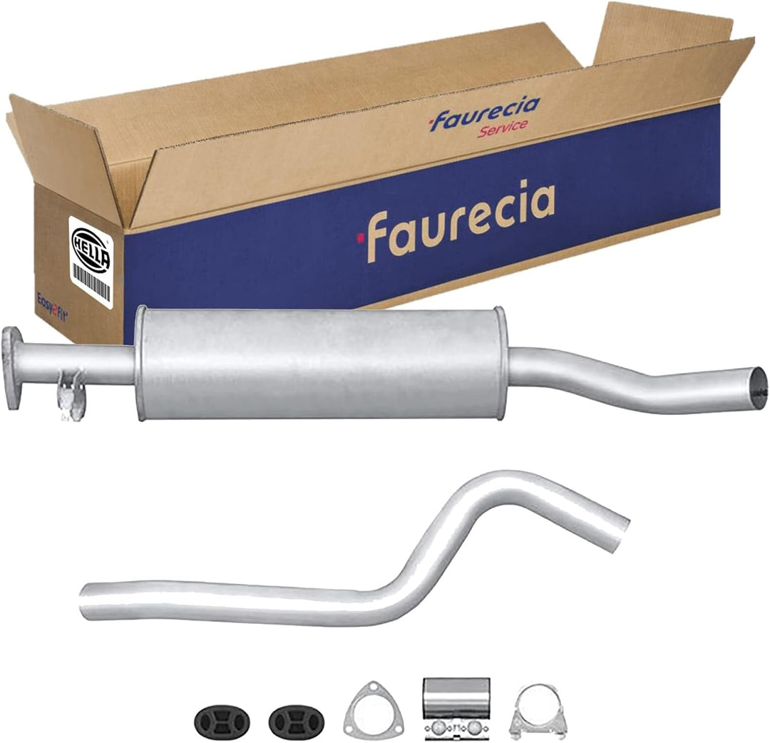 HELLA 8LC 366 024-521 Mittelschalldämpfer - Easy2Fit Kit - mitte - zweiteilig - Set mit Anbauteilen