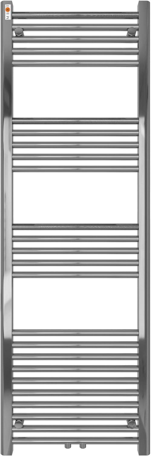 MERT Comfort Badheizkörper 500x1800mm Mittelanschluss Pulverbeschichtet Verkehrsweiss RAL9016 geboge