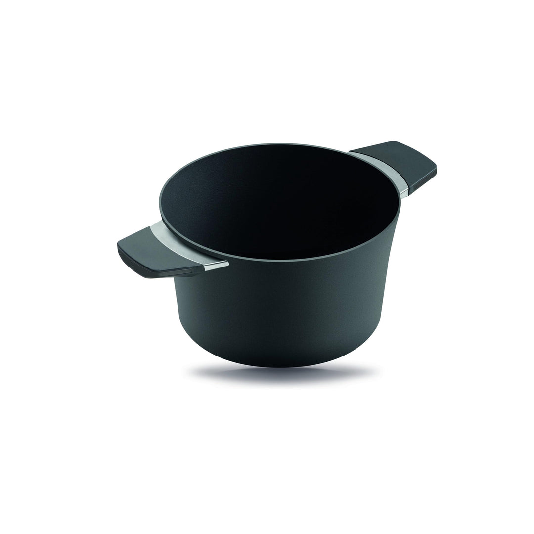 Guss-Kochtopf 2.5l/4.0l Volumen, 20/24cm, fettfrei (Anthrazit, 24cm Induktion) 24cm Induktion Anthra