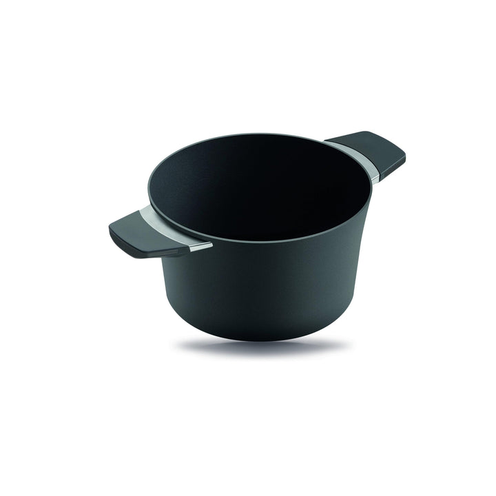 Guss-Kochtopf 2.5l/4.0l Volumen, 20/24cm, fettfrei (Anthrazit, 24cm Induktion) 24cm Induktion Anthra