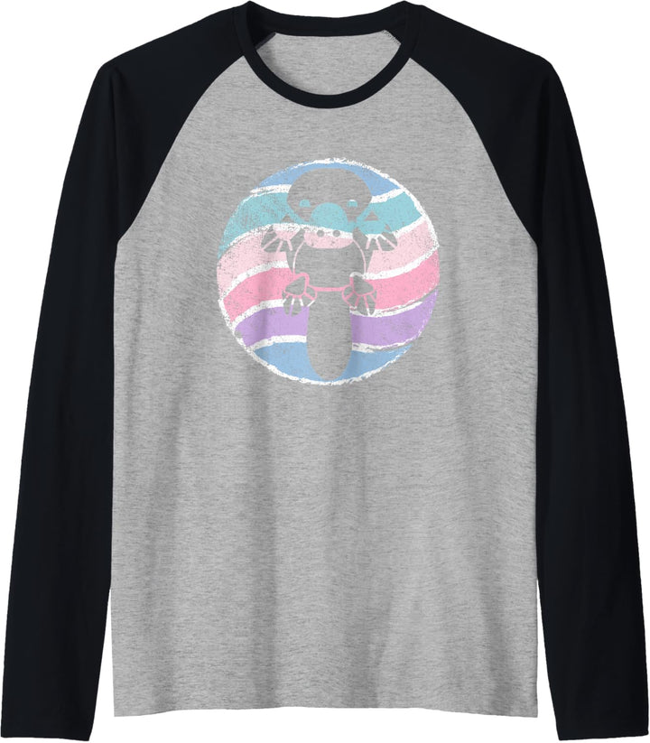 Retro Schnabeltier Tier - Vintage Platypus Raglan