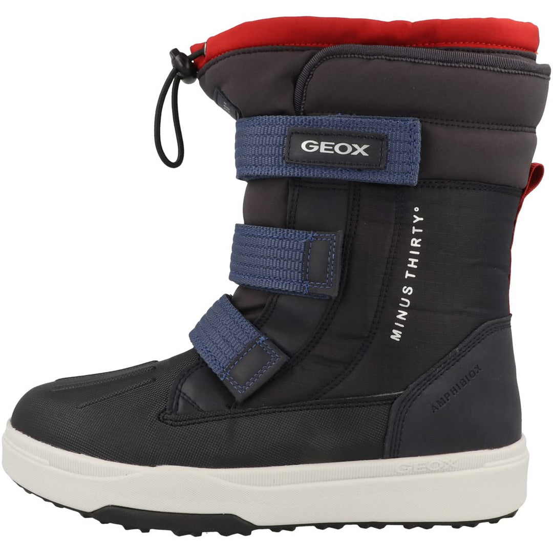 Geox Jungen J Bunshee Pg Boy B A Ankle Boot 32 EU Navy Red, 32 EU Navy Red