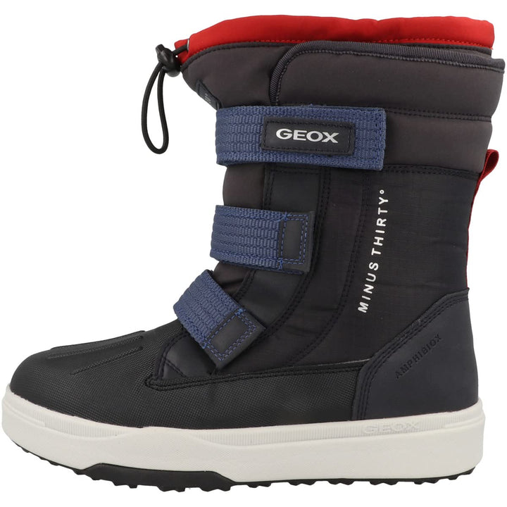 Geox Jungen J Bunshee Pg Boy B A Ankle Boot 32 EU Navy Red, 32 EU Navy Red