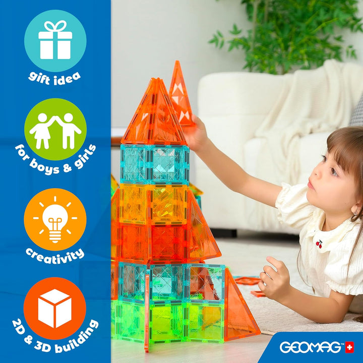 Geomag Magnetic Tiles Gems 16 Fliesen Gemme 16, Fliesen Gemme 16