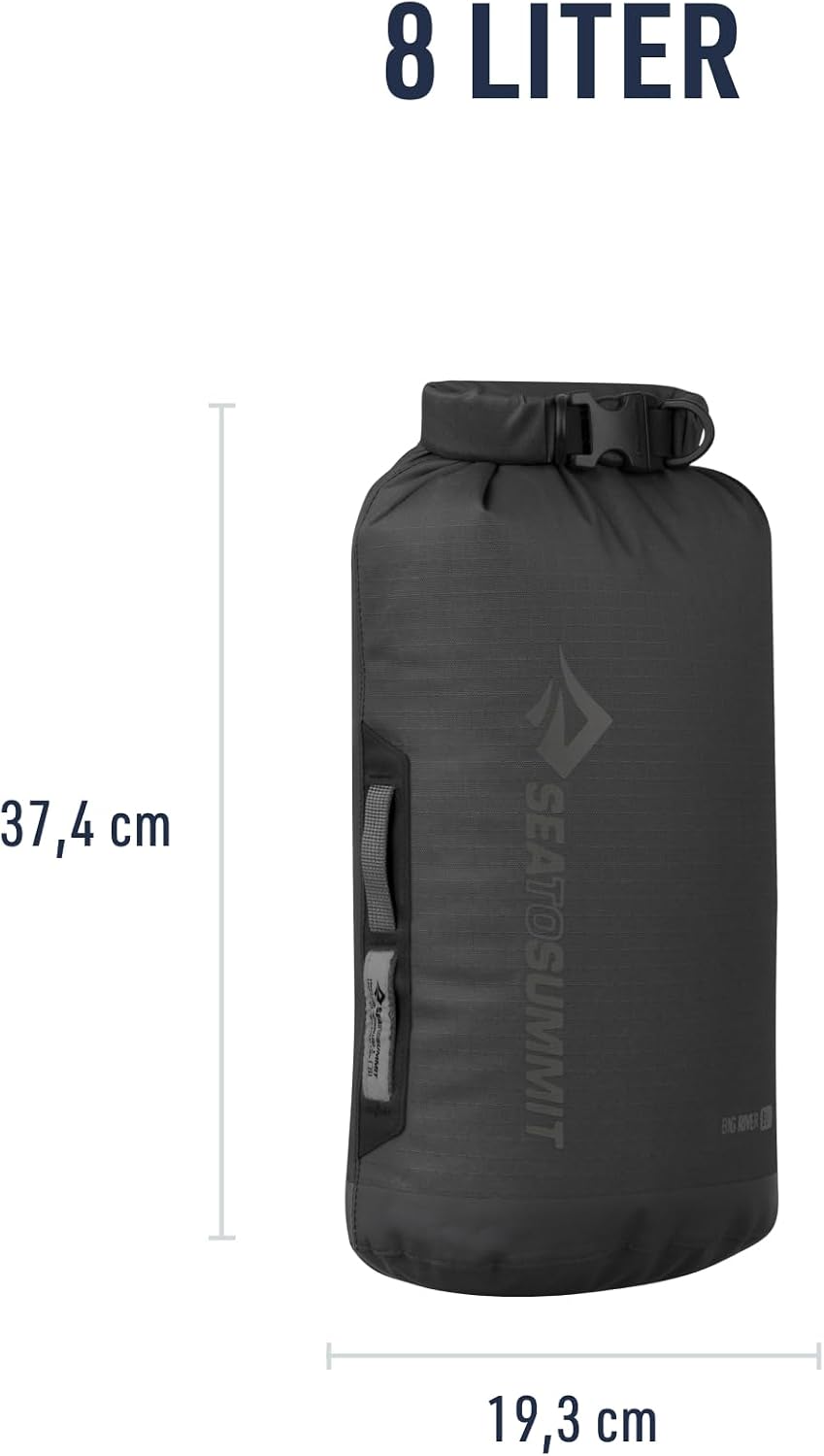 Sea to Summit Big River Dry wasserdichte Tasche Schwarz 5L, Schwarz 5L