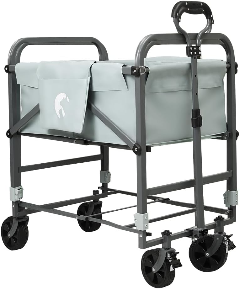 Faltbare erhöhte Badewanne für Hunde und Katzen, Wagen aus Eisen, PVC, Höhe verstellbar 83,5 – 105 c
