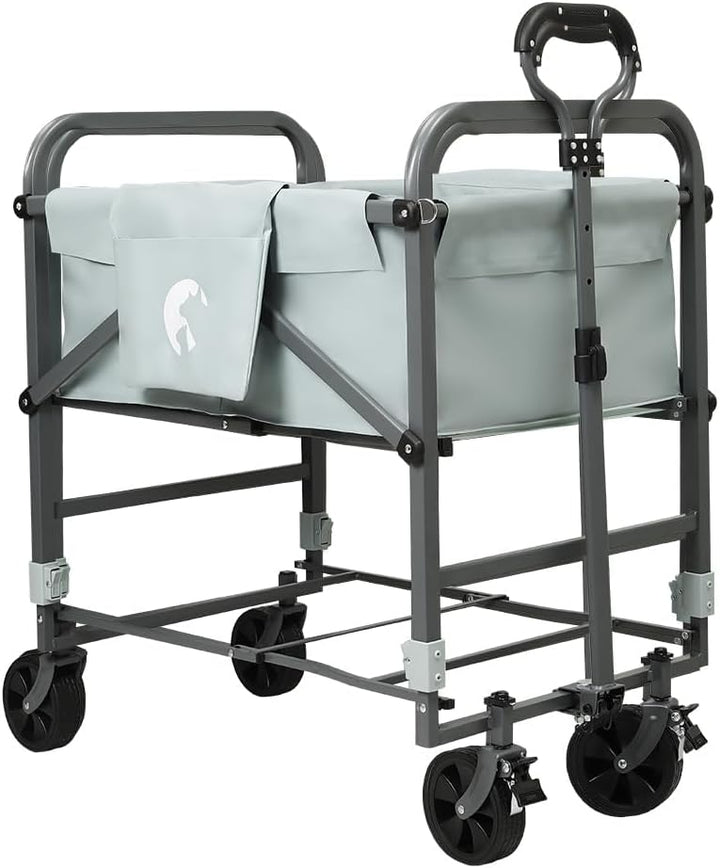 Faltbare erhöhte Badewanne für Hunde und Katzen, Wagen aus Eisen, PVC, Höhe verstellbar 83,5 – 105 c