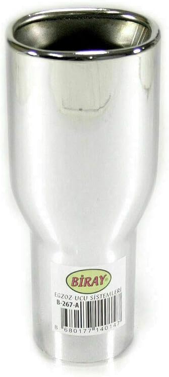 Auspuffblende Endrohr Auspuff Universell Schalldampf Blende Edelstahl Oval bis 47mm Chrom AutoHobby