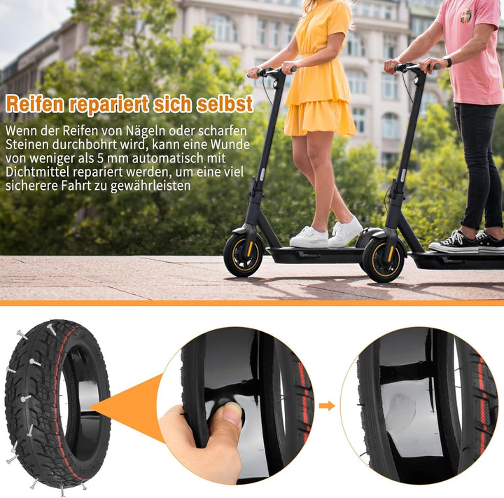9,5 x 2,50 Selbstreparierender Tubeless Reifen für Niu KQI3 Max/Pro/Sport Elektroroller Ersatzreifen