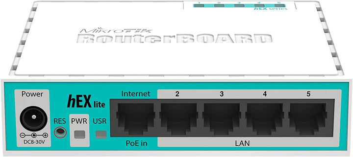 MikroTik RB750R2 RouterBOARD 750r2, hEX Lite