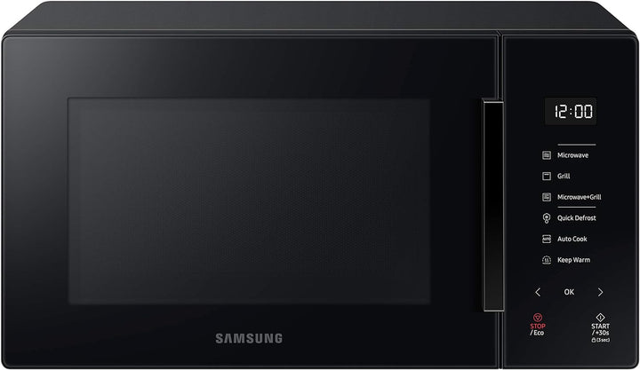 Samsung MG23T5018AK Mikrowelle, 23 Liter, 1100 W, Automatisches Kochen und Home Dessert, Glass Desig