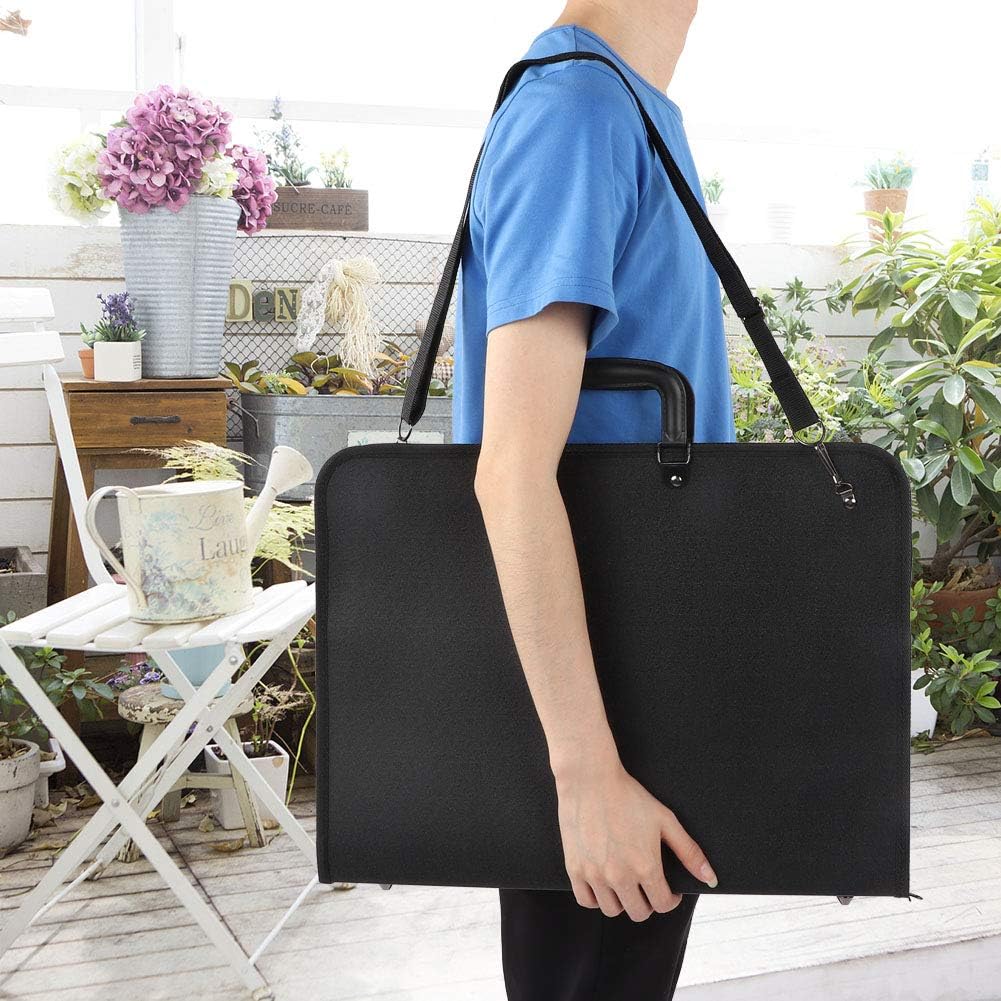 Zerodis Maltafel-Tasche, A3-Zeichnungs-Skizzentafel-Aufbewahrungstasche PVC-tragbare Malplatten-Tasc