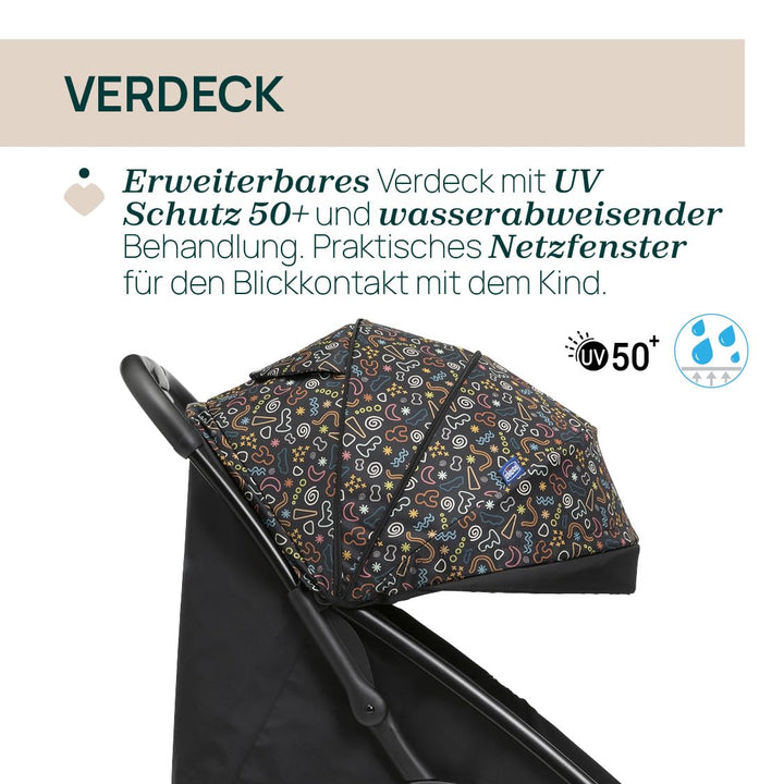 Chicco Glee lighter Kinderwagen, Buggy, praktisch und leicht, automatischer Schliessmechanismus, bre
