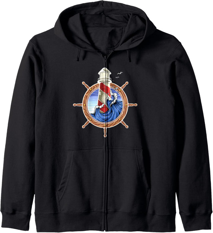 Kapitän der Schiffsräder | Nautisch Kapuzenjacke