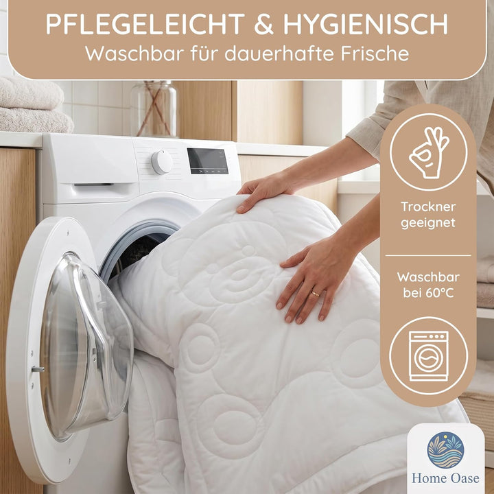 Kinderbettdecke & Kopfkissen Set 100x135 cm + 40x60 cm – Atmungsaktiv & allergikerfreundlich – Mikro