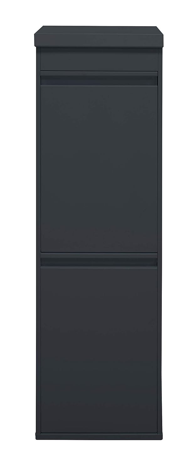 Arregui Top CR224-B Recycling Abfalleimer / Mülleimer aus Stahl mit Aufbewahrungsbox mit Deckel, Mül