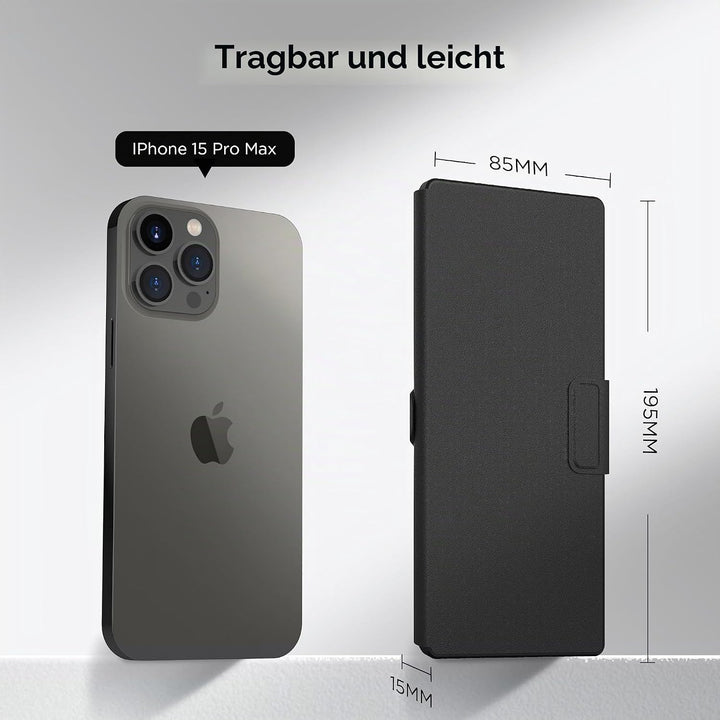 CACOE Mini Bluetooth Tastatur mit Ständer für Handy, Ultraflache Tragbare, Faltbare, Dual-Channel QW