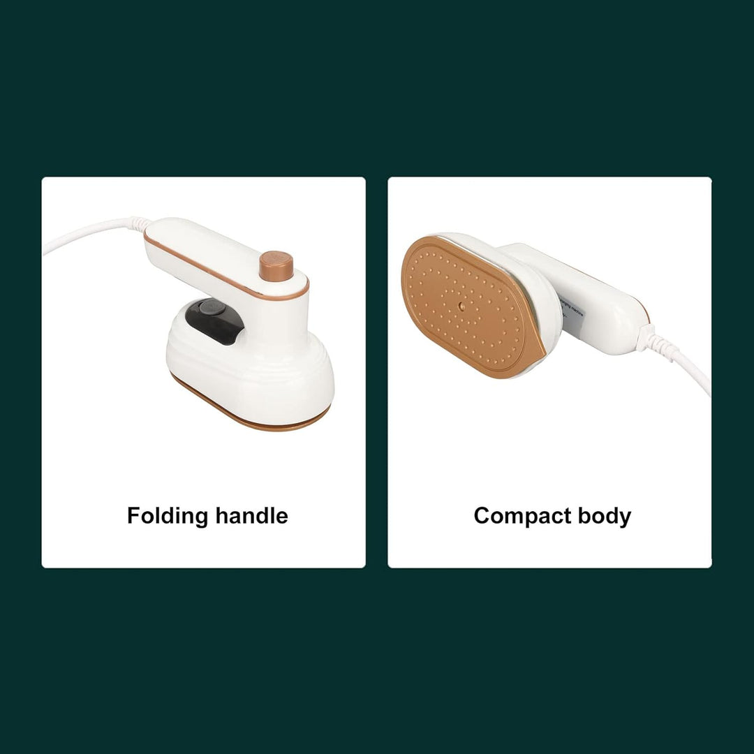 Focket Mini Bügeleisen, Tragbares Hand Dampfbügeleisen mit um 180° Drehbarem Klappgriff, 3 Sekunden